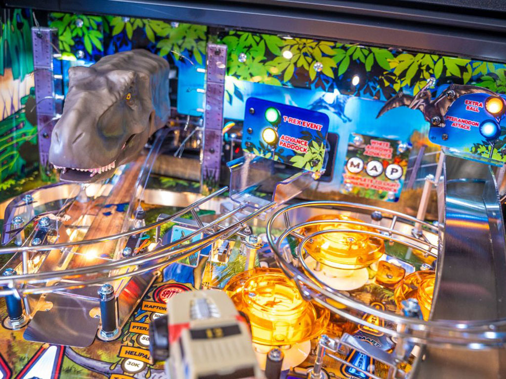 Jurassic Park 30th Anniversary LE Pinball Machine by STERN Pinball For